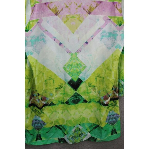 Ivanka Trump 3/4 Wide Sleeve V Neck Tunic-Size Large/XL-BOHO - Picture 9 of 10